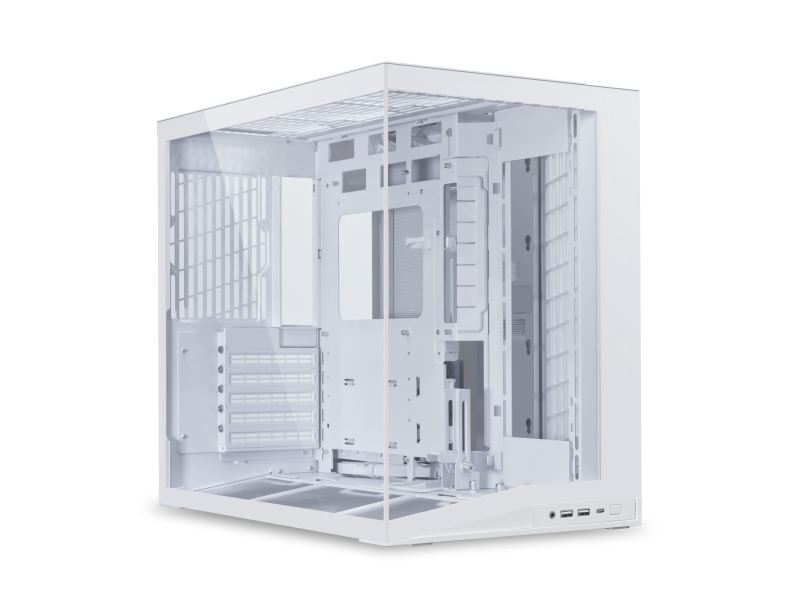 Lian Li 011 Dynamic Mini O11 DYNAMIC MINI V2, Mini Tower, PC, Hvid, ATX, micro ATX, Mini-ATX, Aluminium, Maske, Hærdet glas, 16 cm