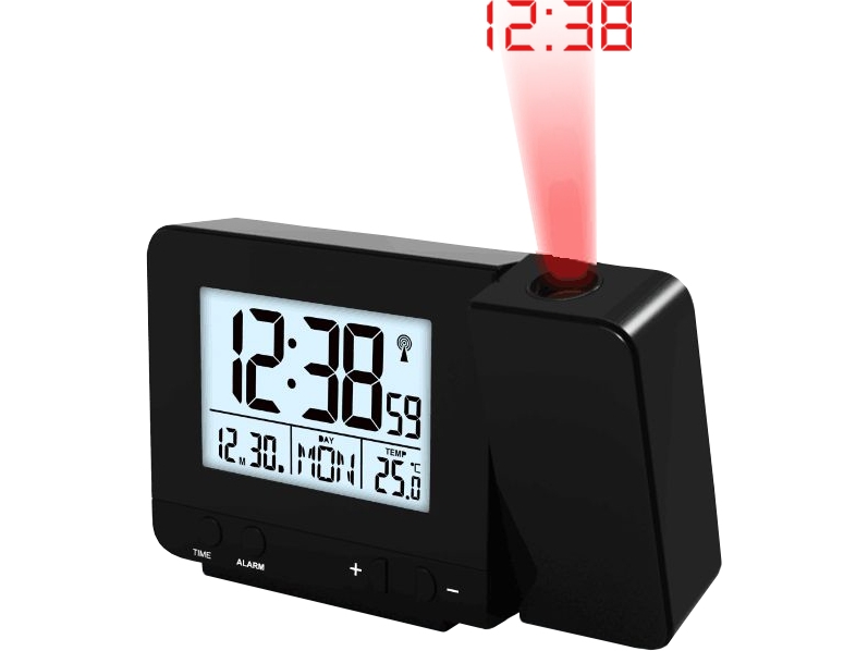 Technoline Wt 546, Digital Alarmur, Rektandel, Sort, Lcd, Aaa Micro (Lr03), 135 Mm