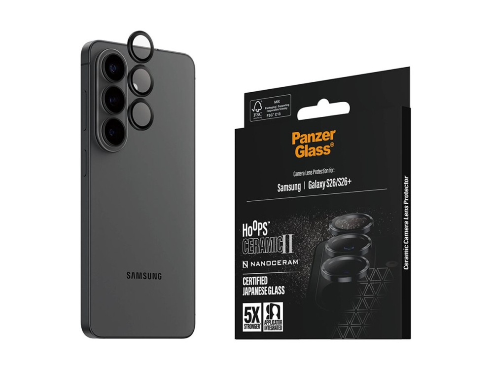 Panzerglass Hoops Ceramic Ii Kameraschutz Samsung Galaxy S26 | S26+, Samsung, Samsung - Galaxy S26, Samsung - Galaxy S26+, Trockene Anwendung, Kra