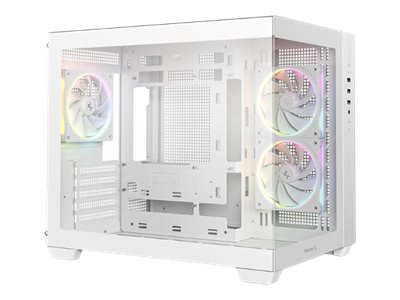 Deepcool Cg330 3F Wh, Tower, Pc, Weiß, Itx, Micro Atx, Acrylnitril-Butadien-Styrol (Abs), Spcc, Gehärtetes Glas, 16,4 Cm