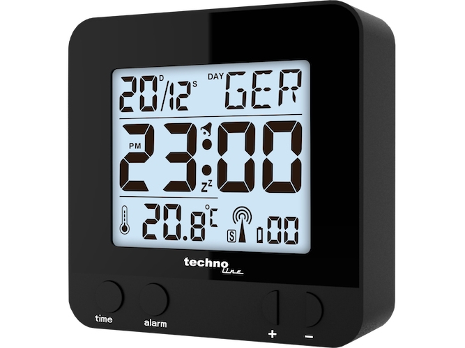 Technoline WT235B AIR HOME BLACK Radiostyrd väckarklocka | Huset - Säkerhet & Larm - Klockor och väckarklockor | GameStuff