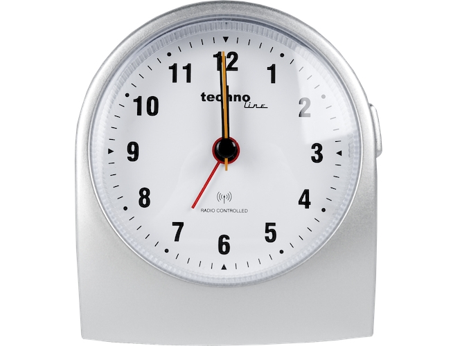 Technoline WT 753, Mekanisk väckarklocka, Rund, Grå, Analog, 1 x AA Mignon (LR06), 95 mm | Huset - Säkerhet & Larm - Klockor och väckarklockor | GameStuff