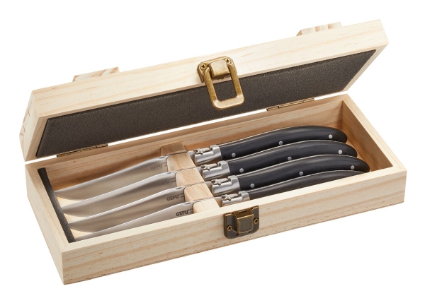 GEFU BASCO, Veitsisetti, Terästä, Puu, Ergonominen, 591 g, 15 mm