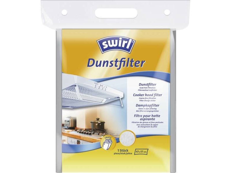Swirl 221981, Filter Für Dunstabzugshaube, 75 G, 220 Mm, 285 Mm, 35 Mm, 85 G