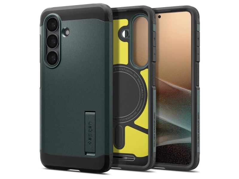 Spigen Hülle Spigen Tough Armor Mag Magsafe Für Samsung Galaxy S26 Abyss Green