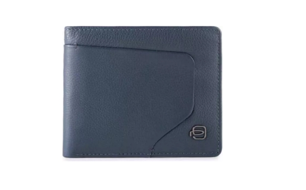 Piquadro, Piquadro, Leather Wallet, Pu4518Aor, Blu Oltremare, For Men