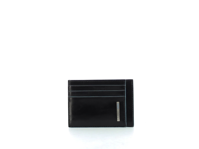 Piquadro , Blue Square, Genuine Leather, Card Holder, PP2762B2R / N, Black, For Men For Men