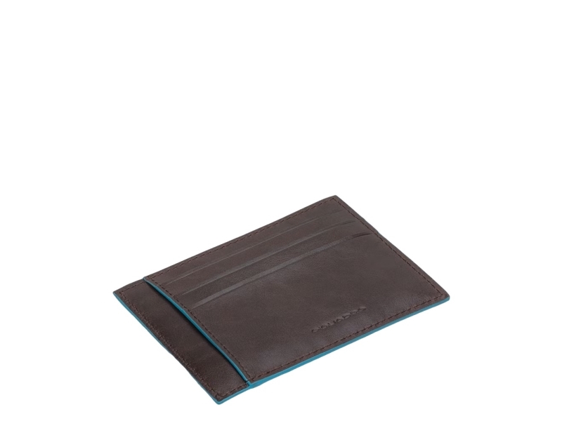 Piquadro , Blue Square, Leather, Card Holder, PP2762B2R, Mogano, Unisex Unisex