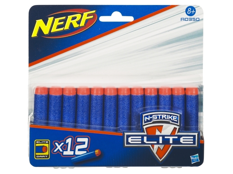 Hasbro A0350, Blå, Rød, Genopfyldning, NERF N-STRIKE ELITE darts, Blister | Utomhusleksaker - Softguns och Blasters - Blasters 14+ år | GameStuff