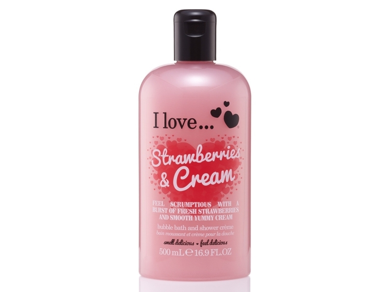 I Love, Strawberries & Cream, Hydrating, Shower Cream, 500 ml