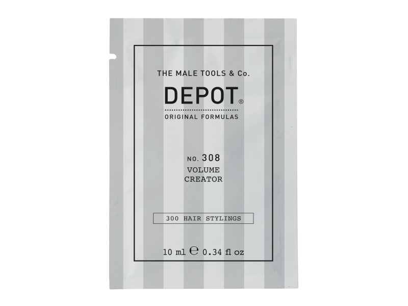 Depot, 300 Hair Stylings No. 308, UV Filter, Hair Styling Gel, For Volume, Medium Hold, 10 ml