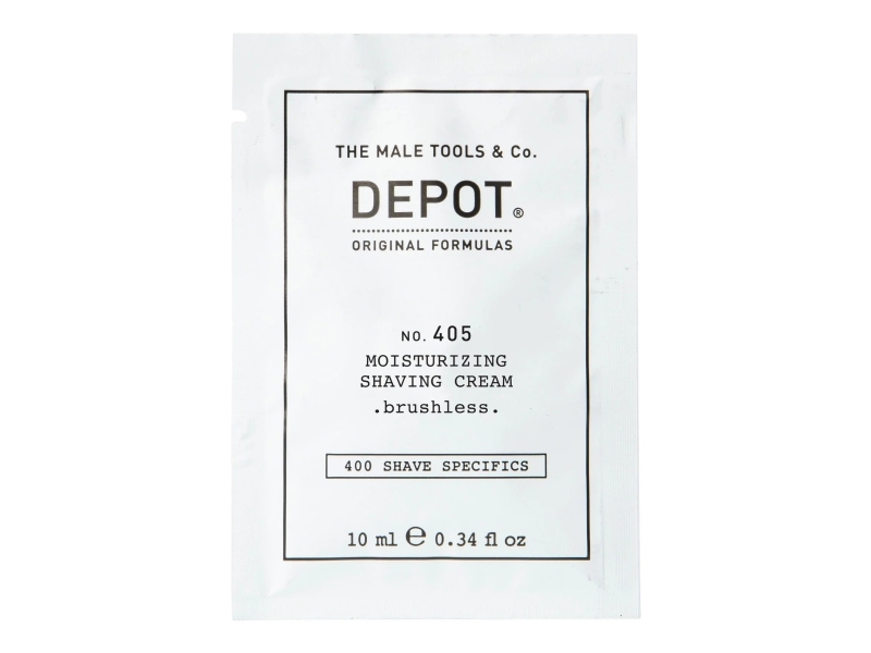 Depot, 400 Shave Specifics No. 405, Allantoin, Moisturizing, Shaving Cream, 10 ml | Hårvård - Rakning och skäggvård - Rakskum och gel för rakning | GameStuff