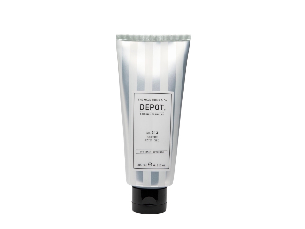 Depot, 300 Hair Stylings No. 313, UV Filter, Hair Styling Gel, Definition & Control, Medium Hold, 200 ml