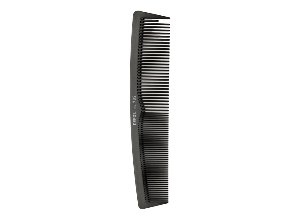 Depot, Accessories No. 702 Carbon, Hair Plastic Comb, Black
