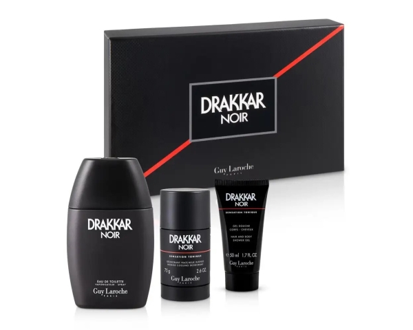 Drakkar Noir Gift Set By Guy Laroche 100Ml Edt 150Ml Deodorant Spray 50Ml Shower Gel