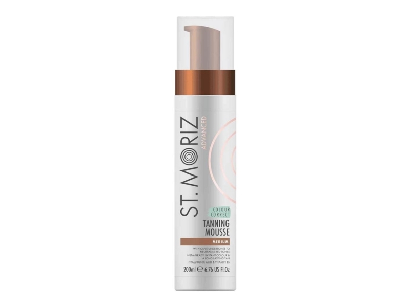 St. Moriz, Colour Correcting Tanning, Hydration, Self-Tanning Mousse, For Face, 200 ml