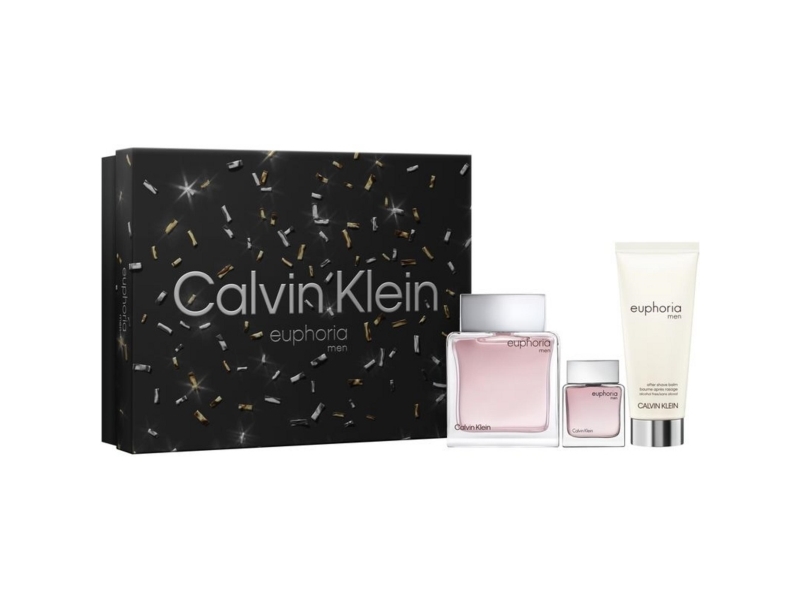 Set Calvin Klein: Euphoria, Eau De Toilette, For Men, 100 ml + Euphoria, Eau De Toilette, For Men, 15 ml *Miniature + Euphoria, After-Shave Balm, 100 ml | Smink - Sminktillbehör - Smink set | GameStuff
