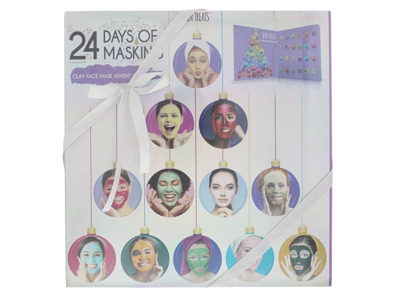 Set, Skin Treats, 24 Days Of Masking Advent Calendar, Clay Mask, 24 pcs, 192 ml | Adventskalender | GameStuff