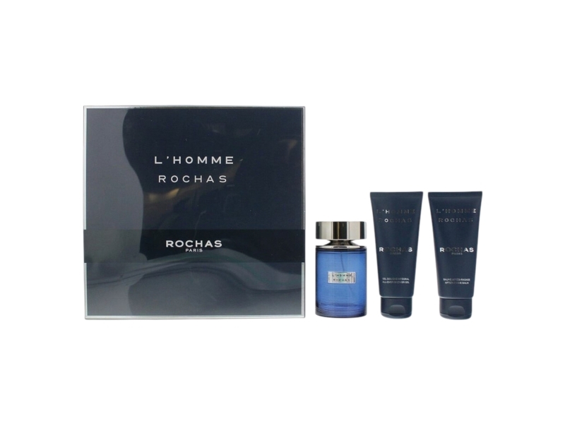 Set Rochas: L'Homme Rochas, Eau De Toilette, For Men, 100 ml + L'Homme Rochas, Hydrating, Shower Gel, All Skin Types, 100 ml + L'Homme Rochas, Hydrat