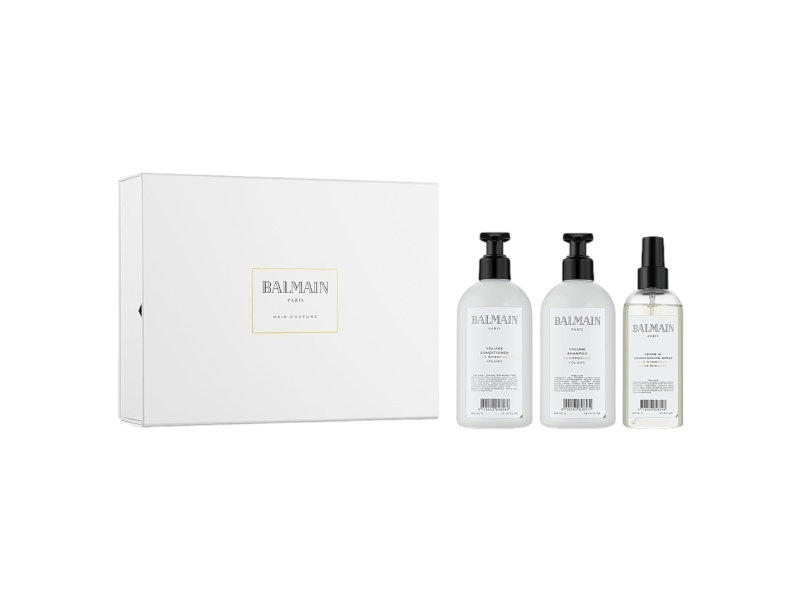 Sæt Balmain: Volume hårshampoo + Volume hårbalsam + Volume hårspraybehandling + Balmain hovedbundsbørste