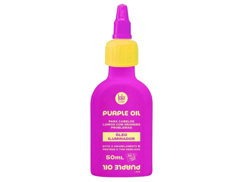 Lola Cosmetics, Purple, Hair Oil Treatment, Counteracts Yellow Or Orange Tones, 50 ml