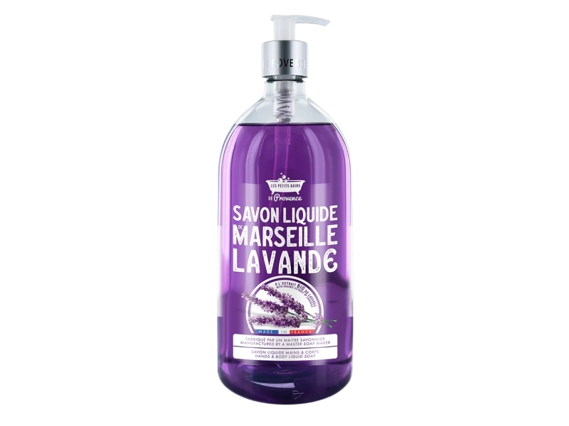 Tvåldispenser Compagnie de Provence Les Petites Bains de Provence Marseille lavendel (flytande tvål) för händer och kropp, 1000 ml | Hudvård - Kroppsvård - Handtvål | GameStuff