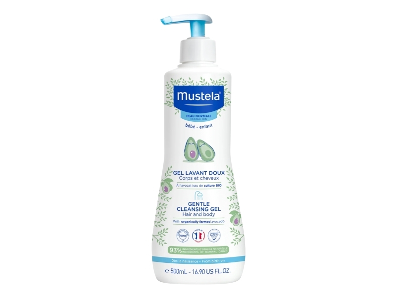 Mustela, Mustela, Avocado, Gentle Cleansing, Cleansing Gel, For Face & Hair, 500 ml