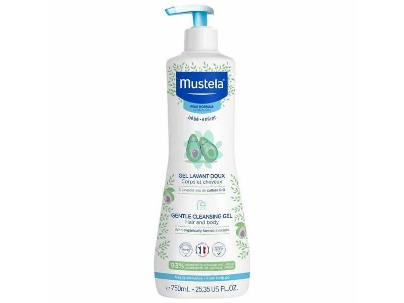Mustela, Mustela, Avocado, Gentle Cleansing, Cleansing Gel, For Face & Hair, 750 ml