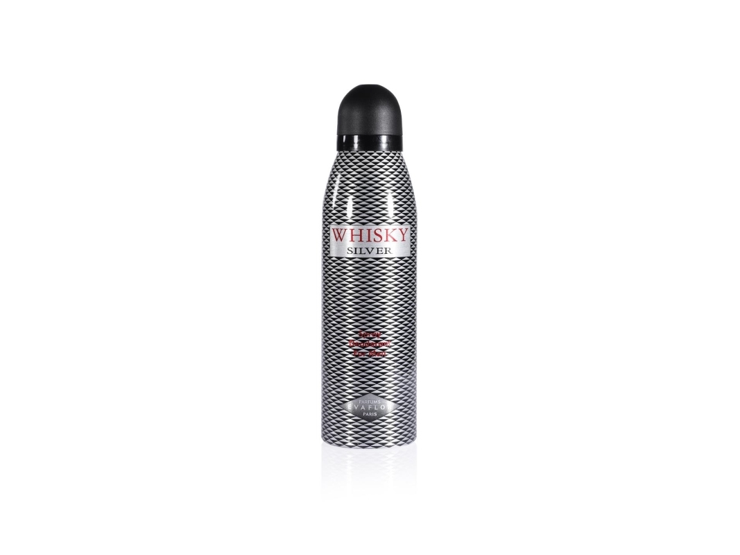 Evaflor, Whisky Silver, Spicy, Deodorant Spray, For Men, 200 ml | Unisex-dofter - Unisex deodoranter | GameStuff