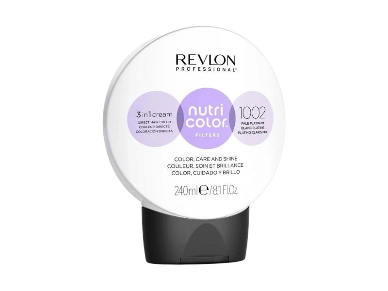 Revlon, Nutri Color Filters, Hair Colouring Cream Toner, 1002 Pale Platinum, 240 ml