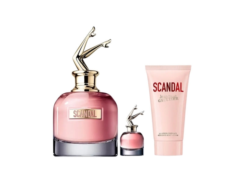 Set Jean Paul Gaultier: Scandal, Eau De Parfum, For Women, 80 ml + Scandal, Hydrating, Body Lotion, 75 ml + Scandal, Eau De Parfum, For Women, 6 ml *