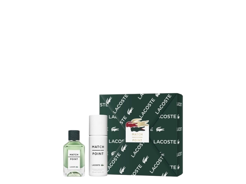 Sæt Lacoste Match Point EDT til mænd 100 ml + Match Point deodorantspray til mænd 150 ml