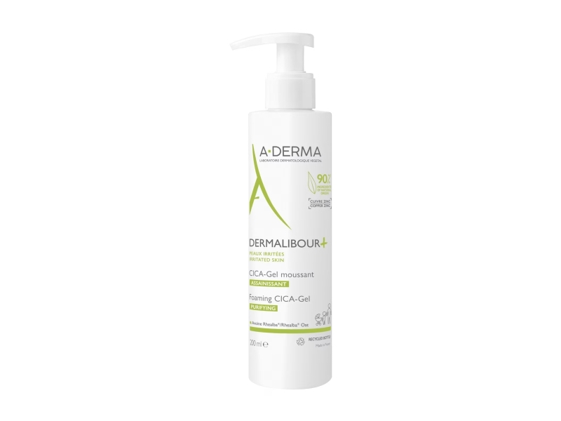 A-Derma, Dermalibour+Cica, Purifying, Cleansing Foam, 200 ml | Ansiktsrengöring | GameStuff