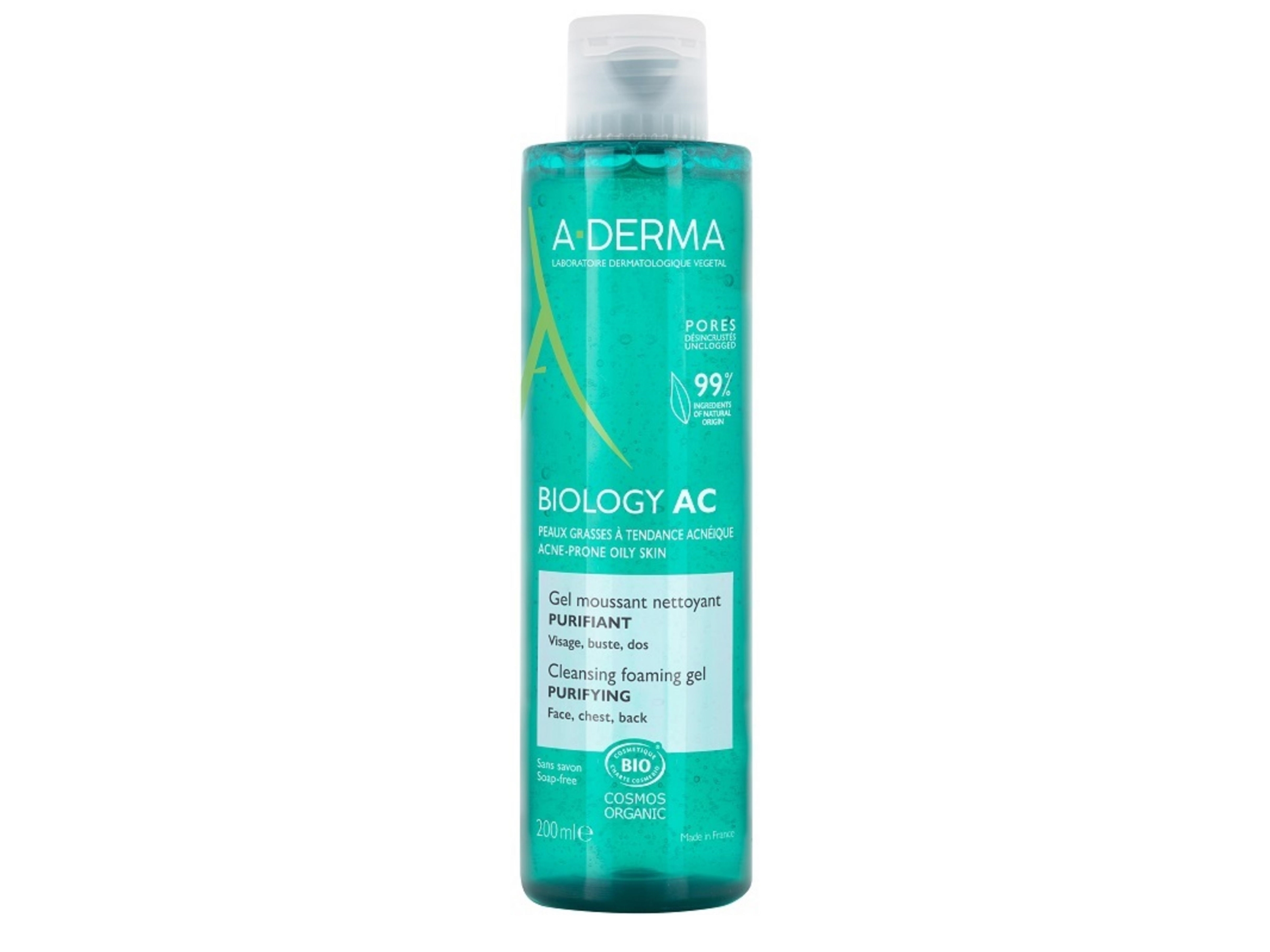 A-Derma, Biology AC, Purifying, Cleansing Gel, 200 ml | Ansiktsrengöring | GameStuff