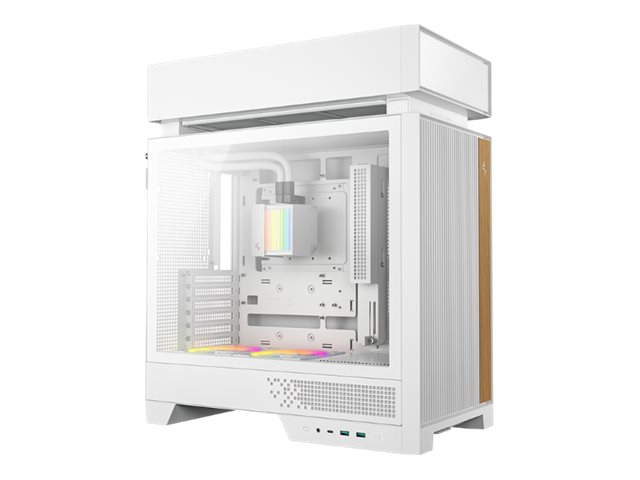 DeepCool CL6600 WH - Mid tower - ATX - genomskinlig sidopanel (härdat glas) - ingen strömförsörjning (ATX / SFX / SFX-L) - vit - USB/ljud | Datorkomponenter - Datorchassin & Tilbeör - Alla Datorchassin | GameStuff