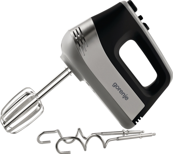 Gorenje Handmixer M500dcbk, Handmixer, Schwarz, Schlagen, Mixen, 1 M, Leiter, Edelstahl