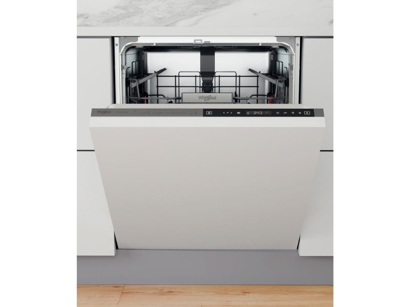 Whirlpool Wip 4T133 Pe S, Voll Integriert, Standardgröße (60 Cm), Schwarz, Edelstahl, Schwarz, Edelstahl, Tasten, 1,3 M