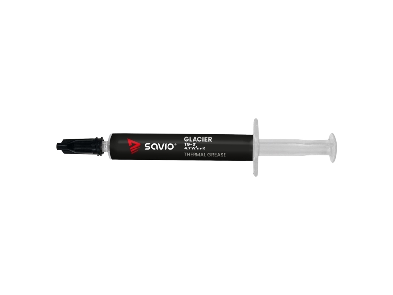 Savio TG-01 2G, Lämpötahna, 4,7 W/mK, harmaa, musta, CE WEE, 2 ml, 1 kpl