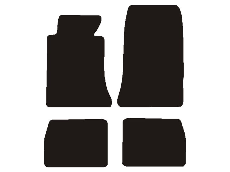 Måtter Mercedes 124 Coupe 87-93 - uden måttelåse