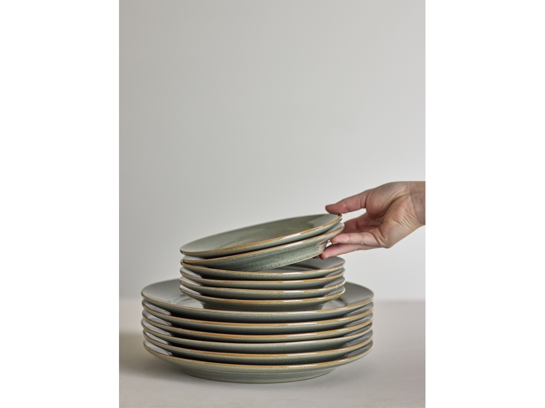 Tallrik Pixie, grön, stengods | Bordssättning - Par - Plattor | GameStuff