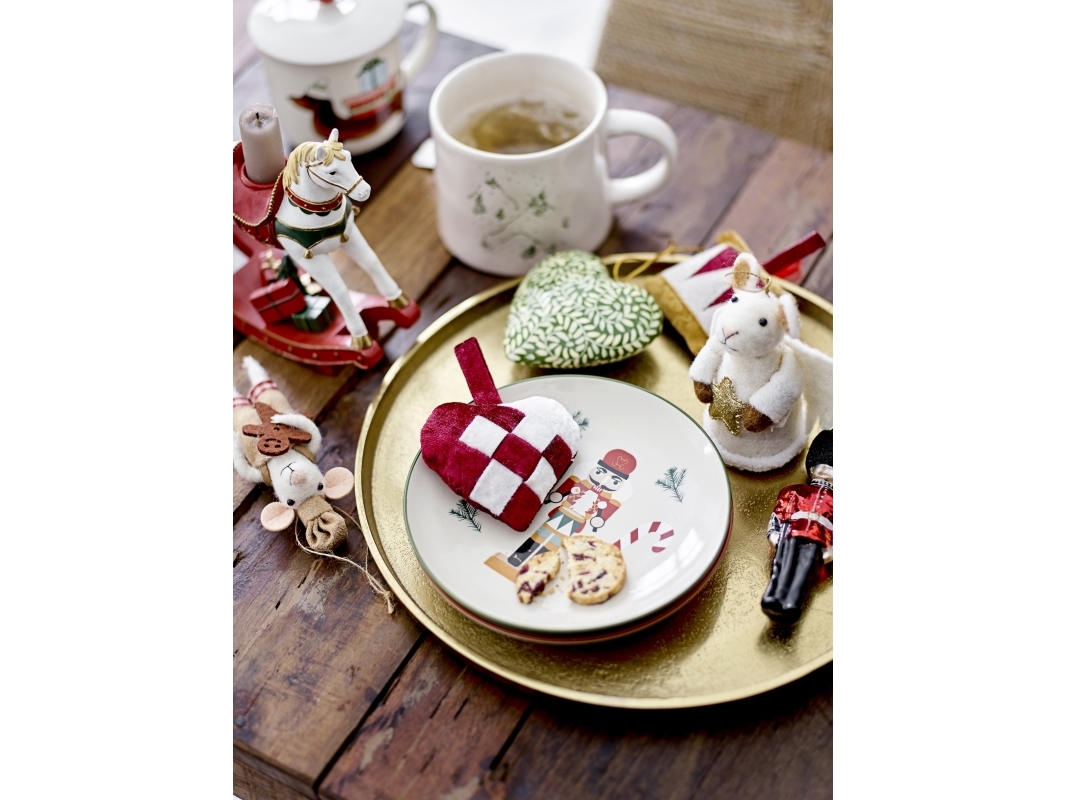 BLOOMINGVILLE Velua koriste, punainen, polyesteri