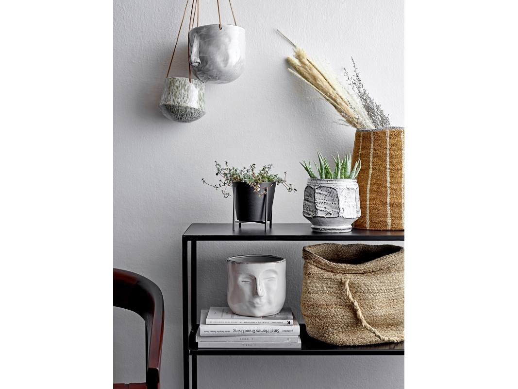 Bloomingville - Face Flowerpot - White(82048963) | Baby & barn - Dekoration - Burkar och krukor | GameStuff