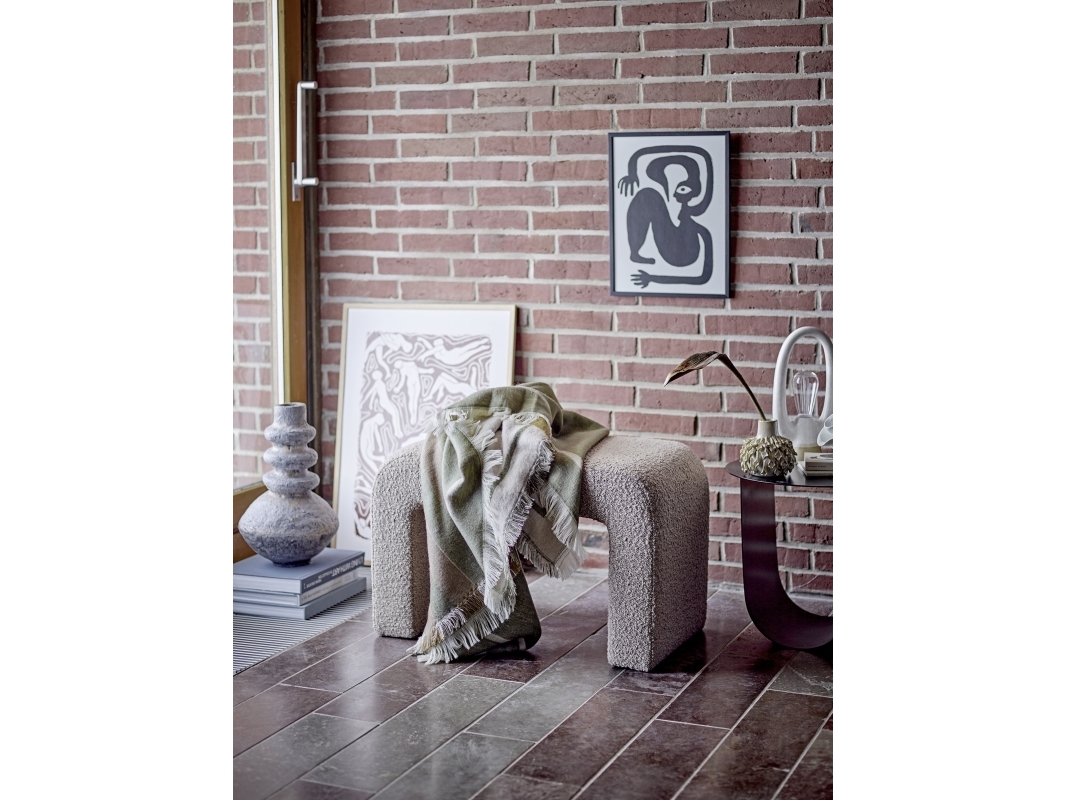 BLOOMINGVILLE Bobbie pall, natur, polyester | Möbler - Tillbehör - Pall stolar | GameStuff