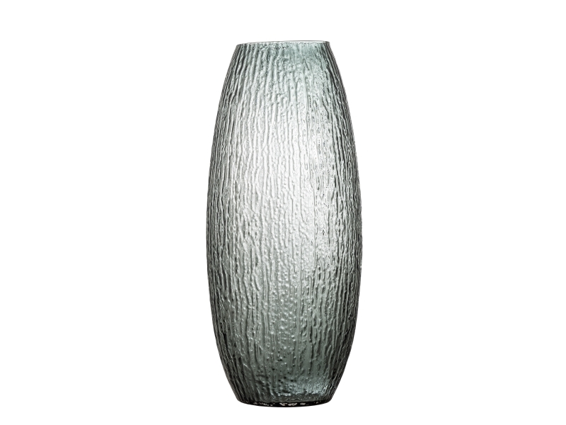 Bloomingville Brock Vase, Grau, Glas