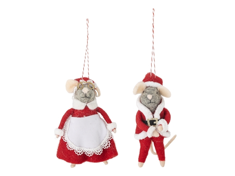Bloomingville Peo Ornament, Rot, Wolle