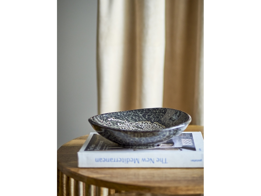 CREATIVE COLLECTION Sway-skål, grå, stengods | Baby & barn - Inredning - Skålar | GameStuff