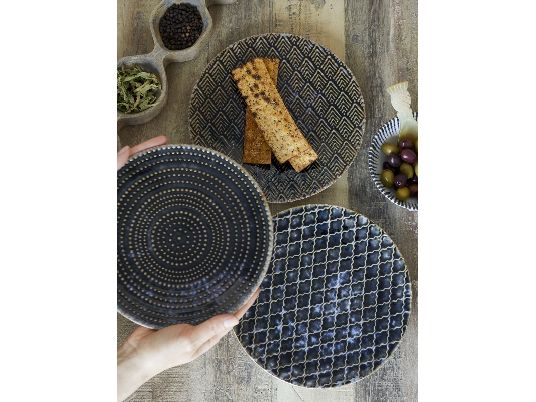 CREATIVE COLLECTION Elanor lautanen, sininen, kivitavaraa