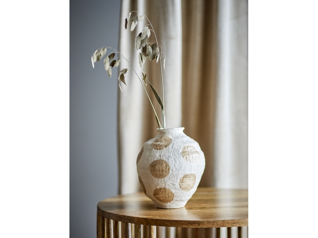 Bloomingville CREATIVE COLLECTION Byron vas, natur, stengods | Bostäder - Inredning - Vaser | GameStuff