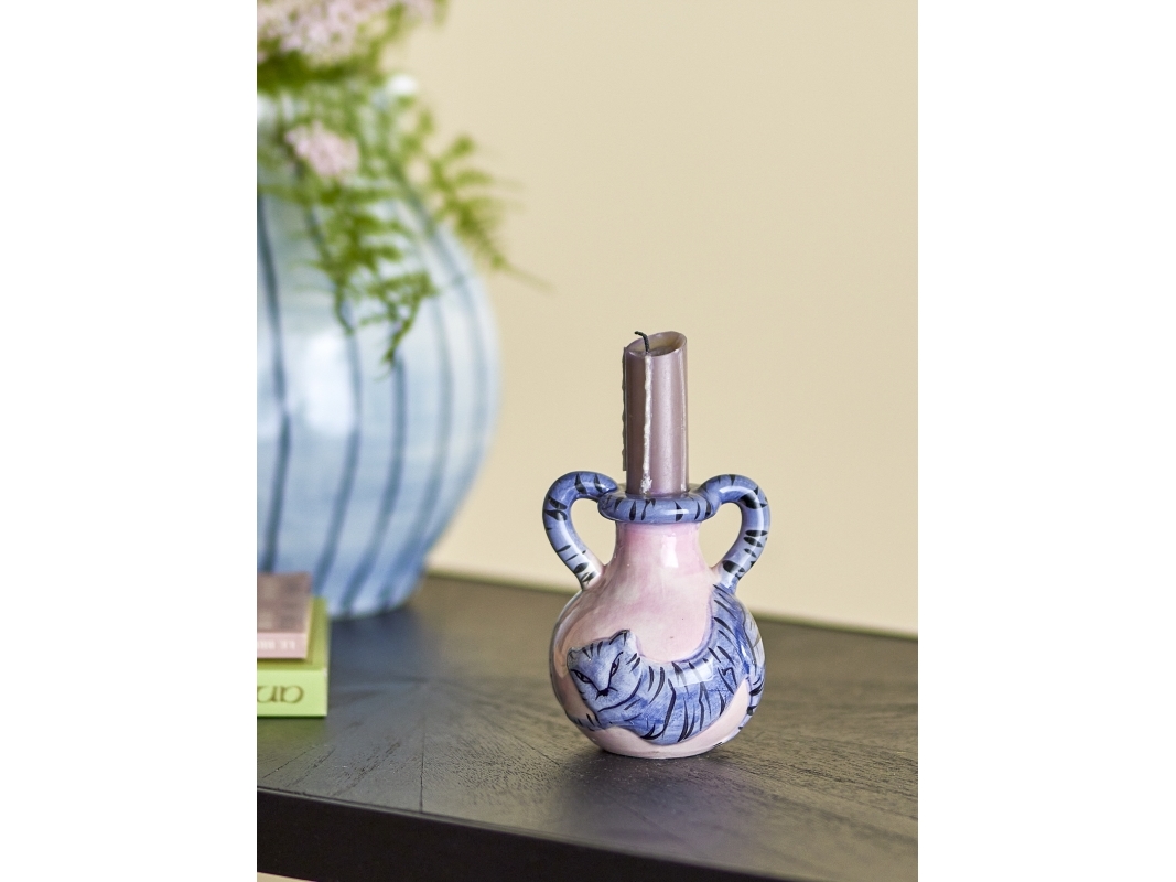 BLOOMINGVILLE Ryker kynttilänjalka, monivärinen, kivitavaraa