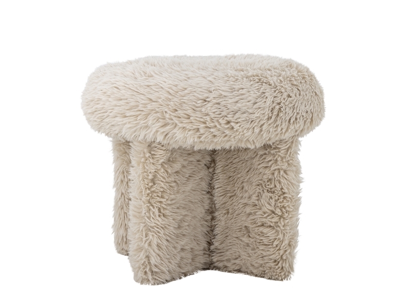 Bloomingville Frikka Puf, Natur, Polyester